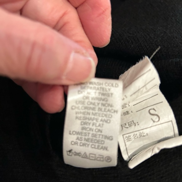 Black Fringe Poncho - Picture 7 of 7